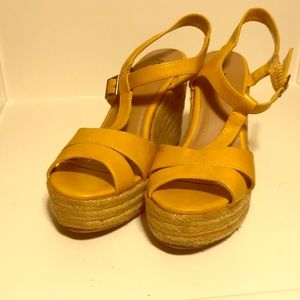Mustard Yellow Wedges